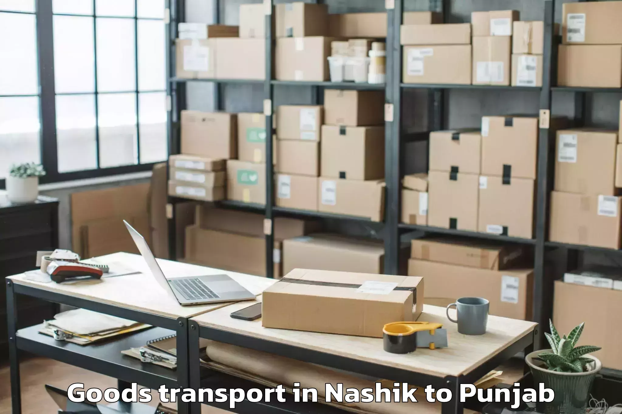 Reliable Nashik to Batala Goods Transport